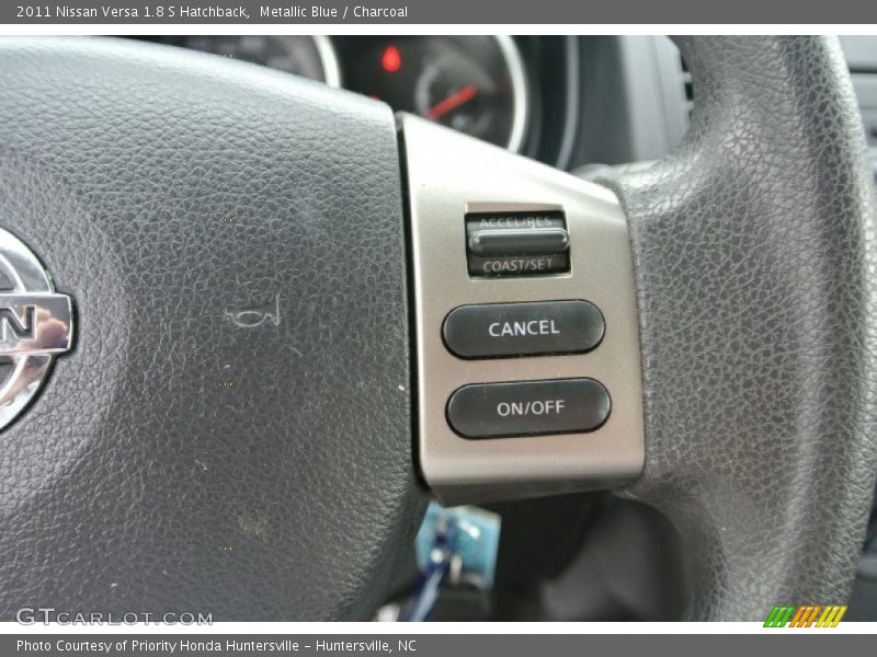 Metallic Blue / Charcoal 2011 Nissan Versa 1.8 S Hatchback