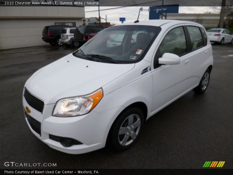 Summit White / Neutral 2010 Chevrolet Aveo Aveo5 LT