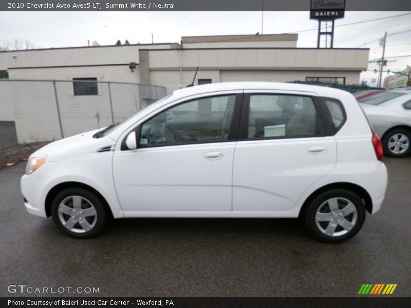 Summit White / Neutral 2010 Chevrolet Aveo Aveo5 LT