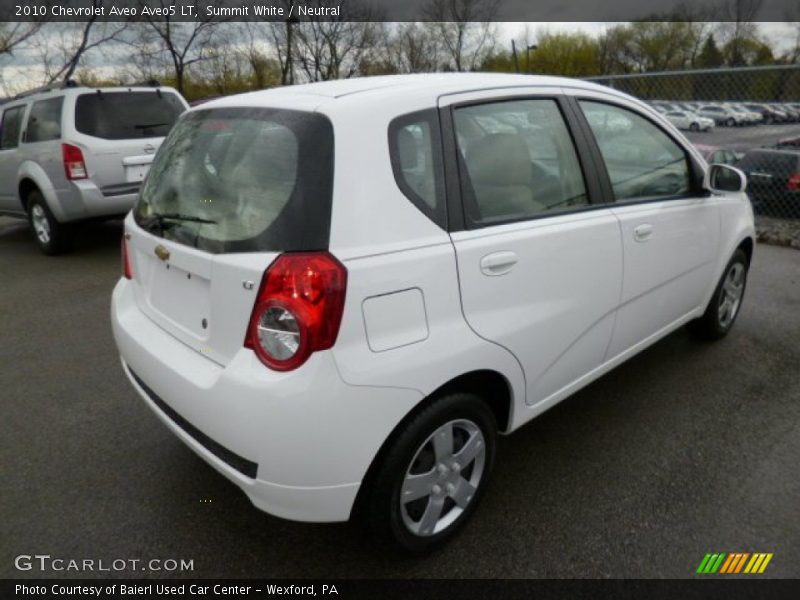 Summit White / Neutral 2010 Chevrolet Aveo Aveo5 LT