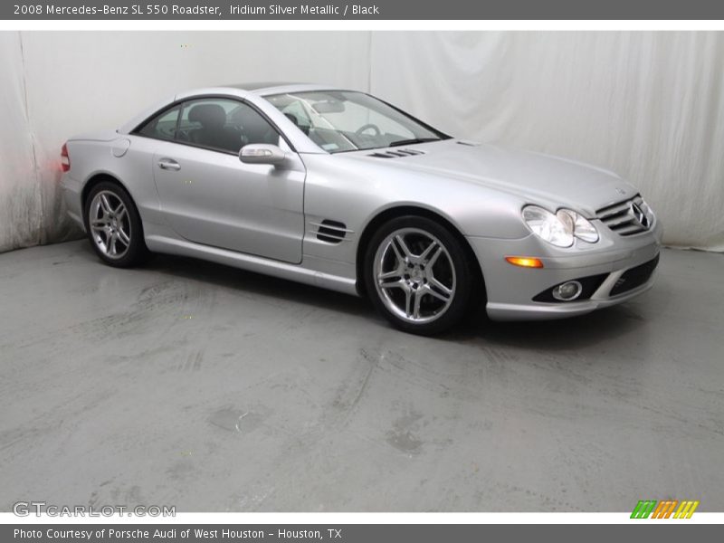 Iridium Silver Metallic / Black 2008 Mercedes-Benz SL 550 Roadster