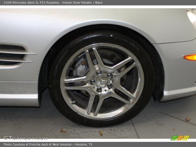 Iridium Silver Metallic / Black 2008 Mercedes-Benz SL 550 Roadster