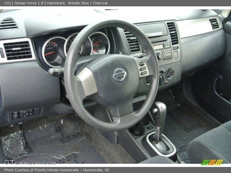 Metallic Blue / Charcoal 2011 Nissan Versa 1.8 S Hatchback