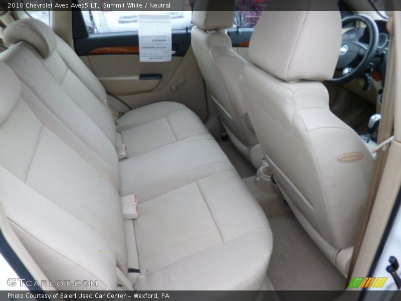 Summit White / Neutral 2010 Chevrolet Aveo Aveo5 LT