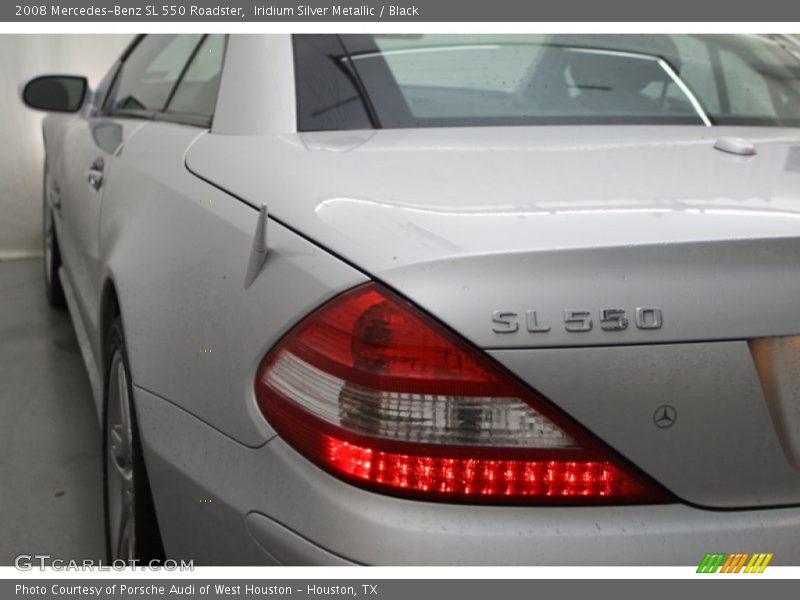 Iridium Silver Metallic / Black 2008 Mercedes-Benz SL 550 Roadster