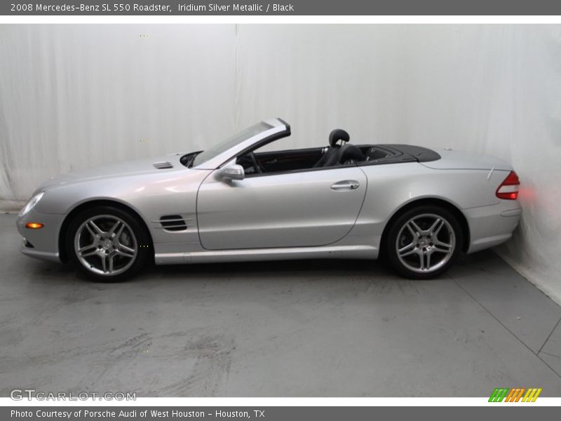 Iridium Silver Metallic / Black 2008 Mercedes-Benz SL 550 Roadster