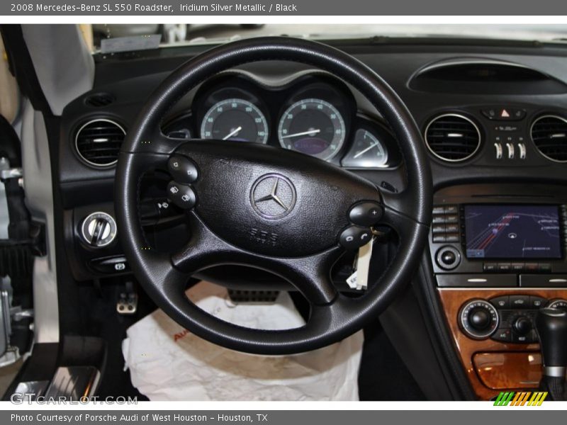 Iridium Silver Metallic / Black 2008 Mercedes-Benz SL 550 Roadster