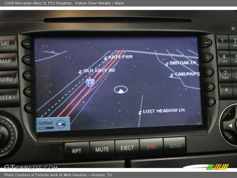 Iridium Silver Metallic / Black 2008 Mercedes-Benz SL 550 Roadster