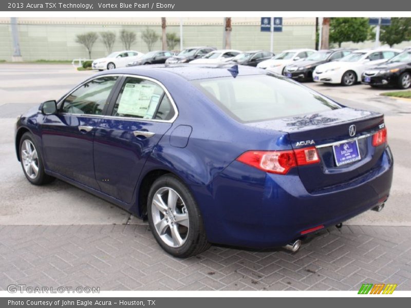 Vortex Blue Pearl / Ebony 2013 Acura TSX Technology