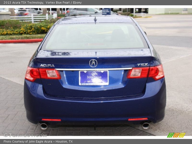 Vortex Blue Pearl / Ebony 2013 Acura TSX Technology