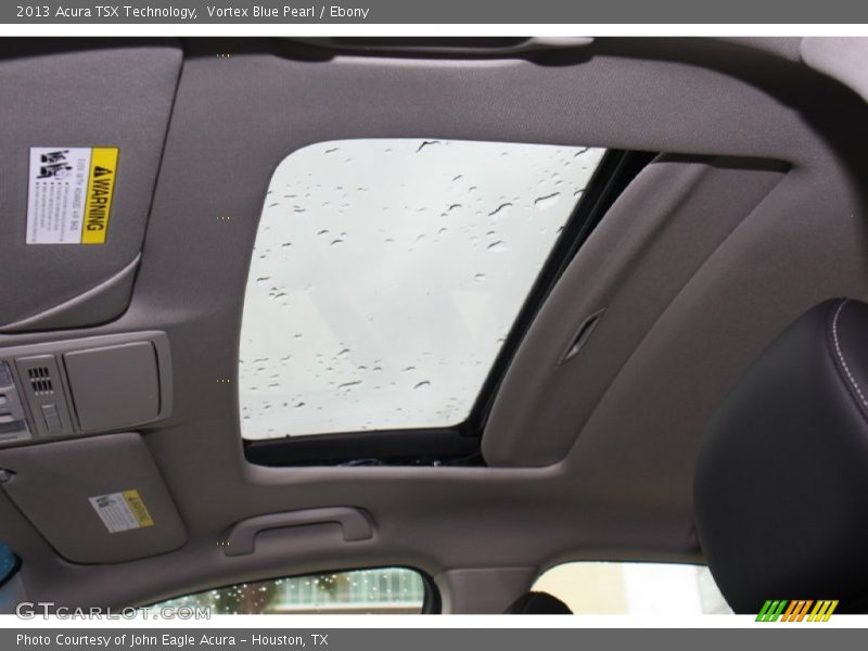 Vortex Blue Pearl / Ebony 2013 Acura TSX Technology