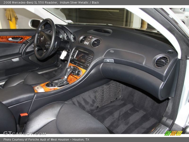 Iridium Silver Metallic / Black 2008 Mercedes-Benz SL 550 Roadster