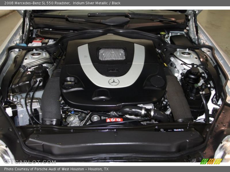 Iridium Silver Metallic / Black 2008 Mercedes-Benz SL 550 Roadster