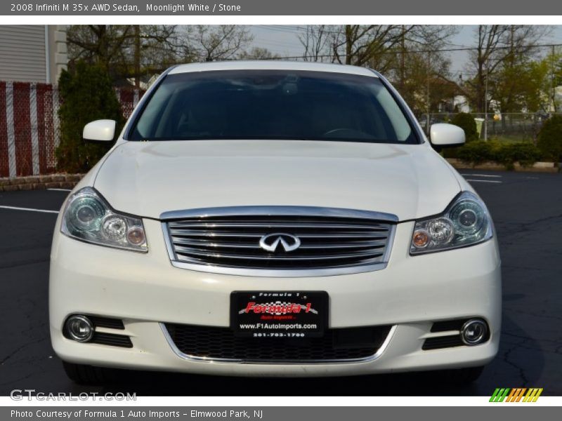 Moonlight White / Stone 2008 Infiniti M 35x AWD Sedan