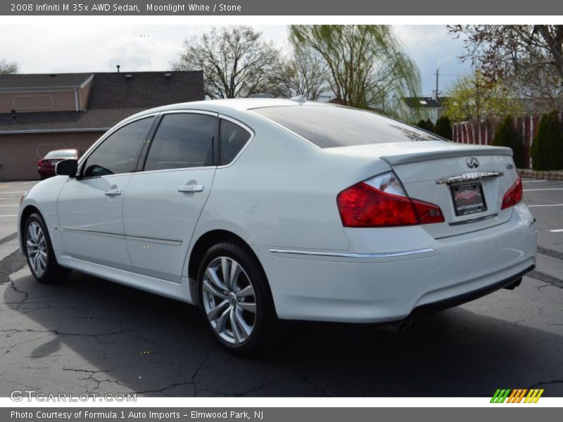 Moonlight White / Stone 2008 Infiniti M 35x AWD Sedan