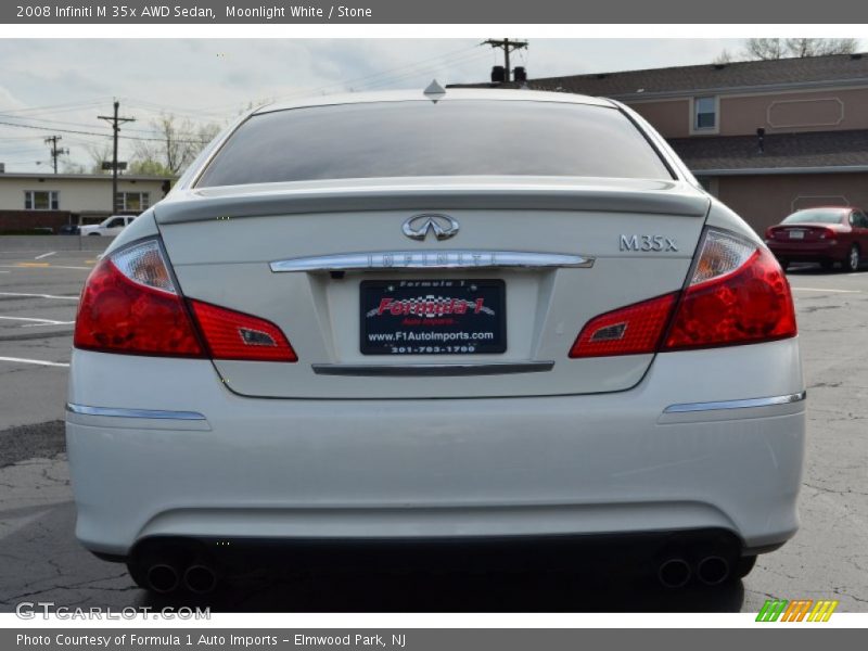 Moonlight White / Stone 2008 Infiniti M 35x AWD Sedan