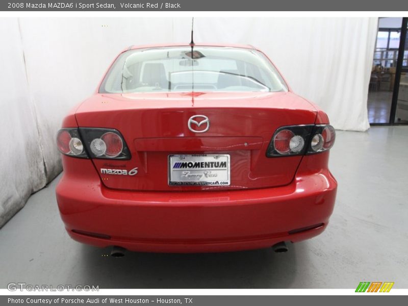 Volcanic Red / Black 2008 Mazda MAZDA6 i Sport Sedan