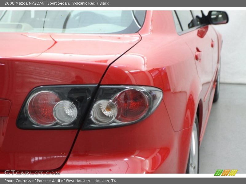 Volcanic Red / Black 2008 Mazda MAZDA6 i Sport Sedan