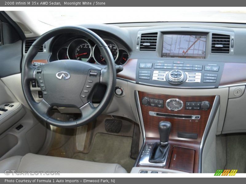 Moonlight White / Stone 2008 Infiniti M 35x AWD Sedan