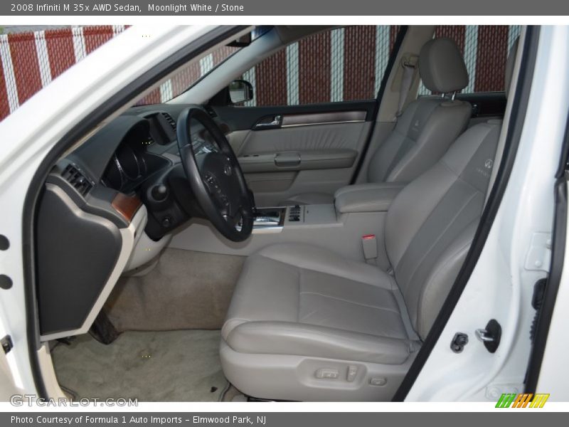 Moonlight White / Stone 2008 Infiniti M 35x AWD Sedan