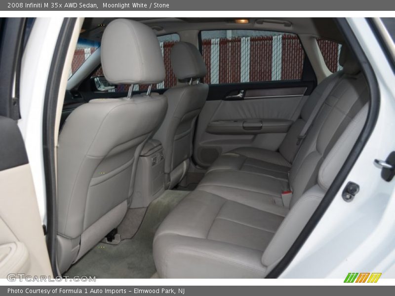 Moonlight White / Stone 2008 Infiniti M 35x AWD Sedan