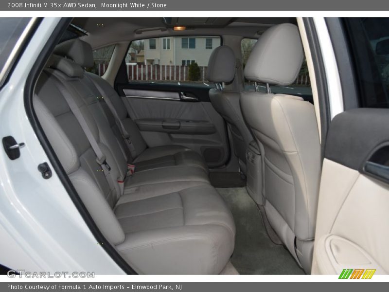 Moonlight White / Stone 2008 Infiniti M 35x AWD Sedan