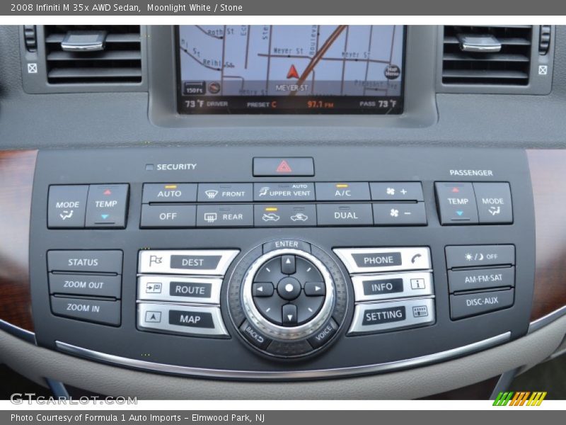 Moonlight White / Stone 2008 Infiniti M 35x AWD Sedan