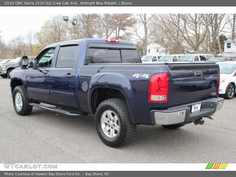 Midnight Blue Metallic / Ebony 2010 GMC Sierra 1500 SLE Crew Cab 4x4