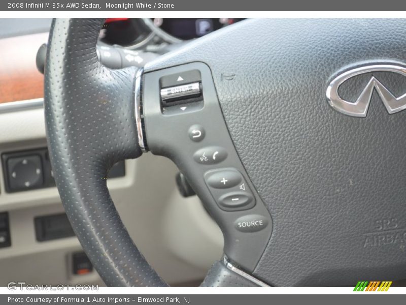 Moonlight White / Stone 2008 Infiniti M 35x AWD Sedan