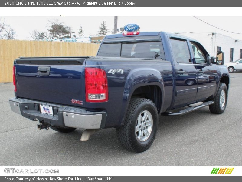 Midnight Blue Metallic / Ebony 2010 GMC Sierra 1500 SLE Crew Cab 4x4