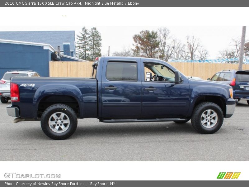 Midnight Blue Metallic / Ebony 2010 GMC Sierra 1500 SLE Crew Cab 4x4