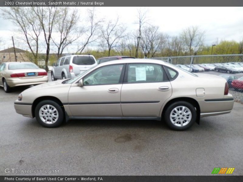 Sandrift Metallic / Neutral Beige 2003 Chevrolet Impala