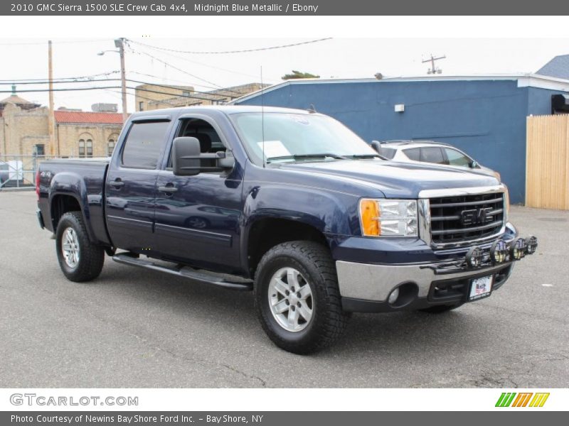 Midnight Blue Metallic / Ebony 2010 GMC Sierra 1500 SLE Crew Cab 4x4