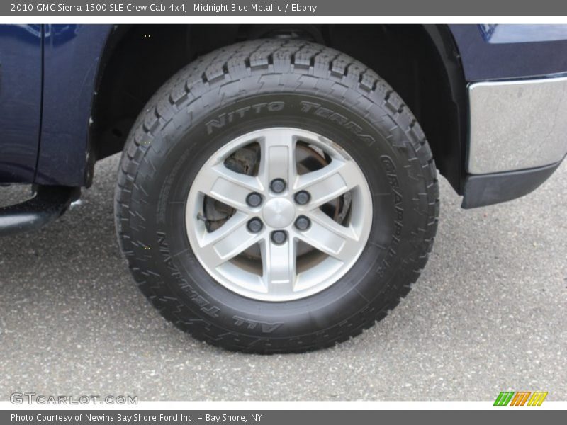 Midnight Blue Metallic / Ebony 2010 GMC Sierra 1500 SLE Crew Cab 4x4