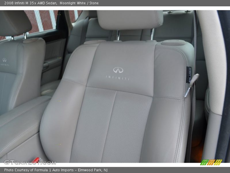 Moonlight White / Stone 2008 Infiniti M 35x AWD Sedan