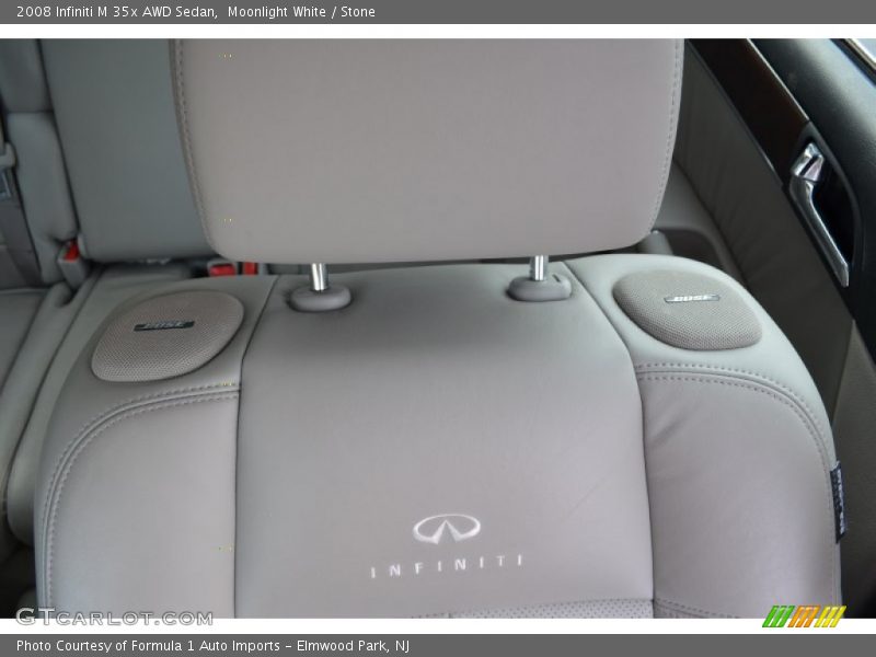 Moonlight White / Stone 2008 Infiniti M 35x AWD Sedan