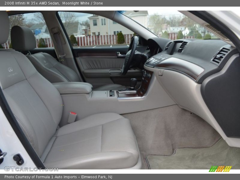 Moonlight White / Stone 2008 Infiniti M 35x AWD Sedan