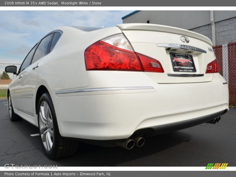 Moonlight White / Stone 2008 Infiniti M 35x AWD Sedan