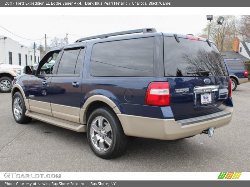 Dark Blue Pearl Metallic / Charcoal Black/Camel 2007 Ford Expedition EL Eddie Bauer 4x4