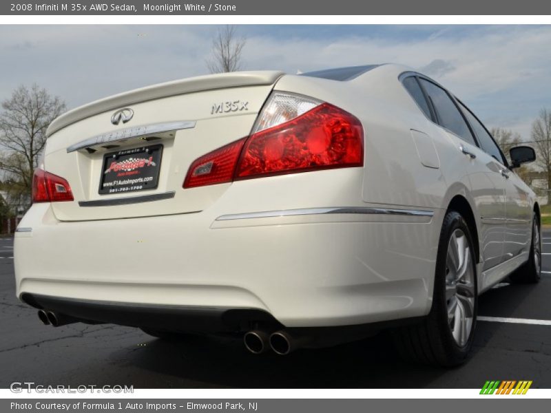 Moonlight White / Stone 2008 Infiniti M 35x AWD Sedan