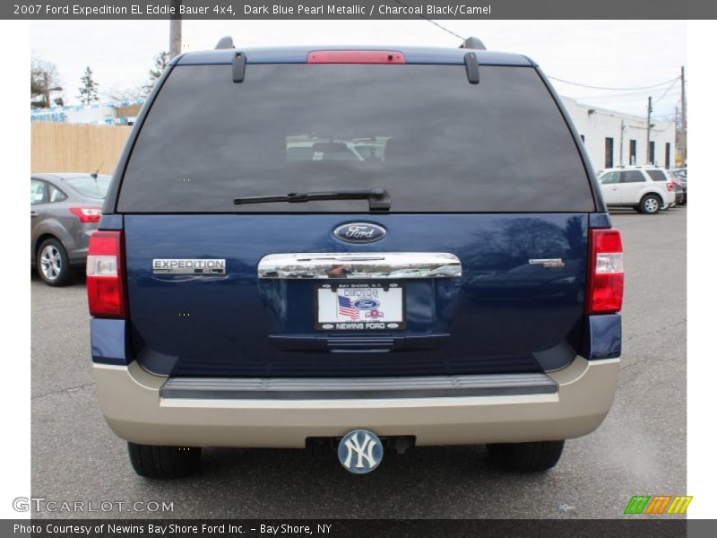 Dark Blue Pearl Metallic / Charcoal Black/Camel 2007 Ford Expedition EL Eddie Bauer 4x4