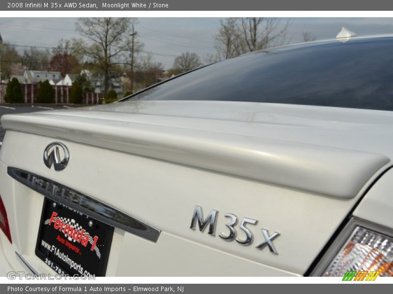Moonlight White / Stone 2008 Infiniti M 35x AWD Sedan