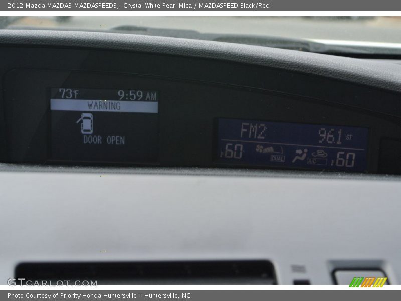 Crystal White Pearl Mica / MAZDASPEED Black/Red 2012 Mazda MAZDA3 MAZDASPEED3