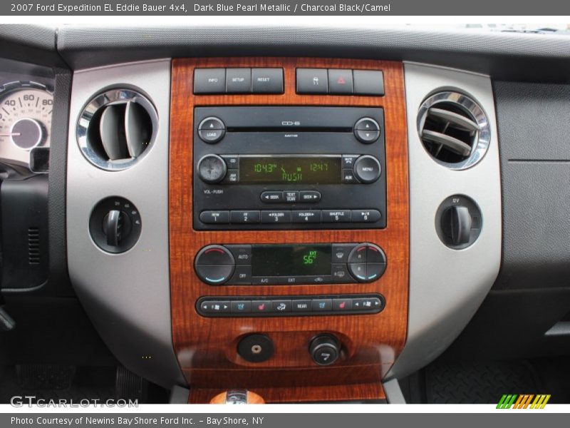 Dark Blue Pearl Metallic / Charcoal Black/Camel 2007 Ford Expedition EL Eddie Bauer 4x4