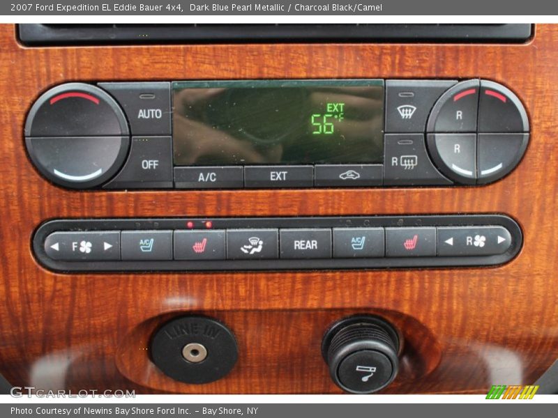 Dark Blue Pearl Metallic / Charcoal Black/Camel 2007 Ford Expedition EL Eddie Bauer 4x4