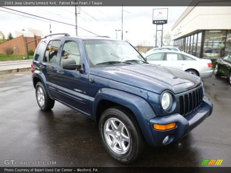 Patriot Blue Pearl / Taupe 2003 Jeep Liberty Limited 4x4