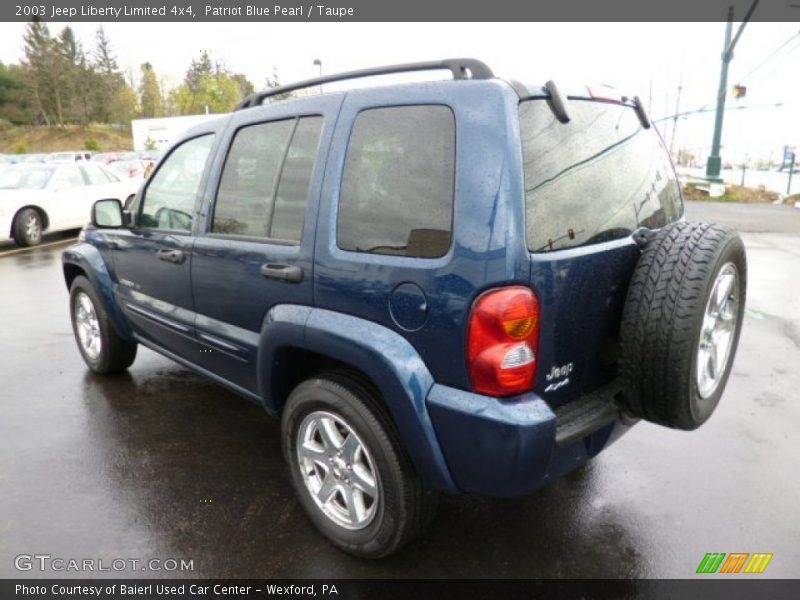 Patriot Blue Pearl / Taupe 2003 Jeep Liberty Limited 4x4