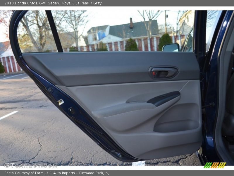 Royal Blue Pearl / Gray 2010 Honda Civic DX-VP Sedan