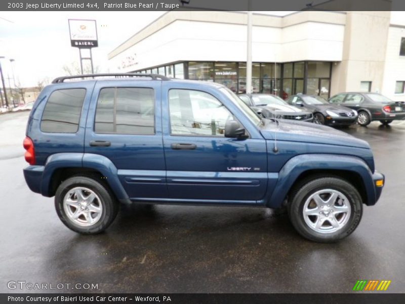 Patriot Blue Pearl / Taupe 2003 Jeep Liberty Limited 4x4