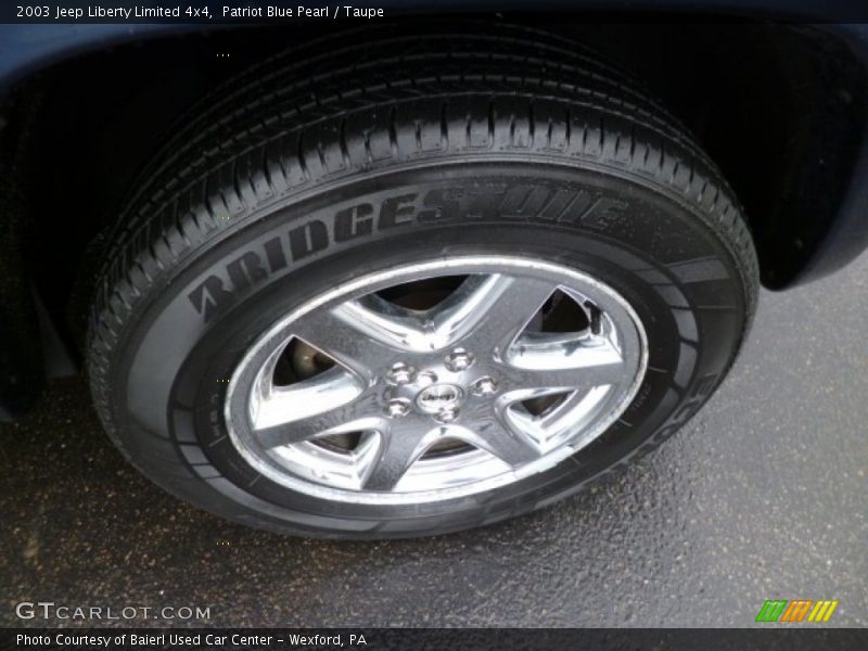 Patriot Blue Pearl / Taupe 2003 Jeep Liberty Limited 4x4